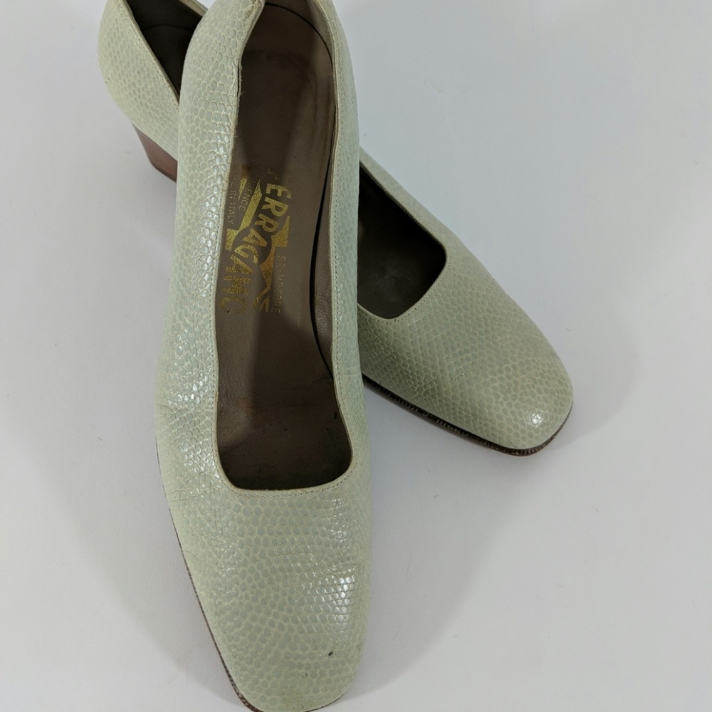 Salvatore Ferragamo Snakeskin Pumps